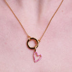 Charm SPARKLE HEART - Ruby - MOOPSSPARK - HEA - R
