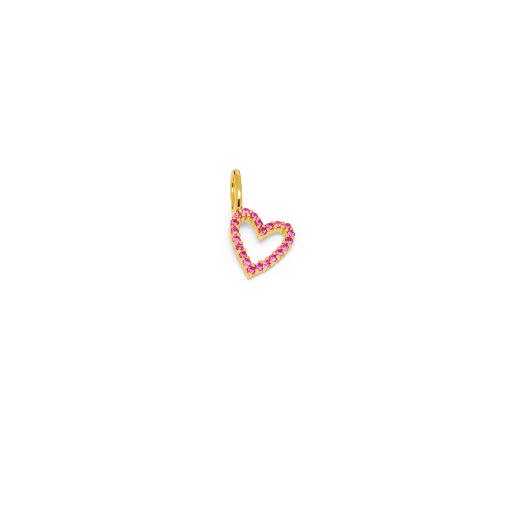 Charm SPARKLE HEART - Ruby - MOOPSCH-LO-001