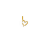 Charm SPARKLE HEART - White