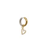 Charm SPARKLE HEART - White