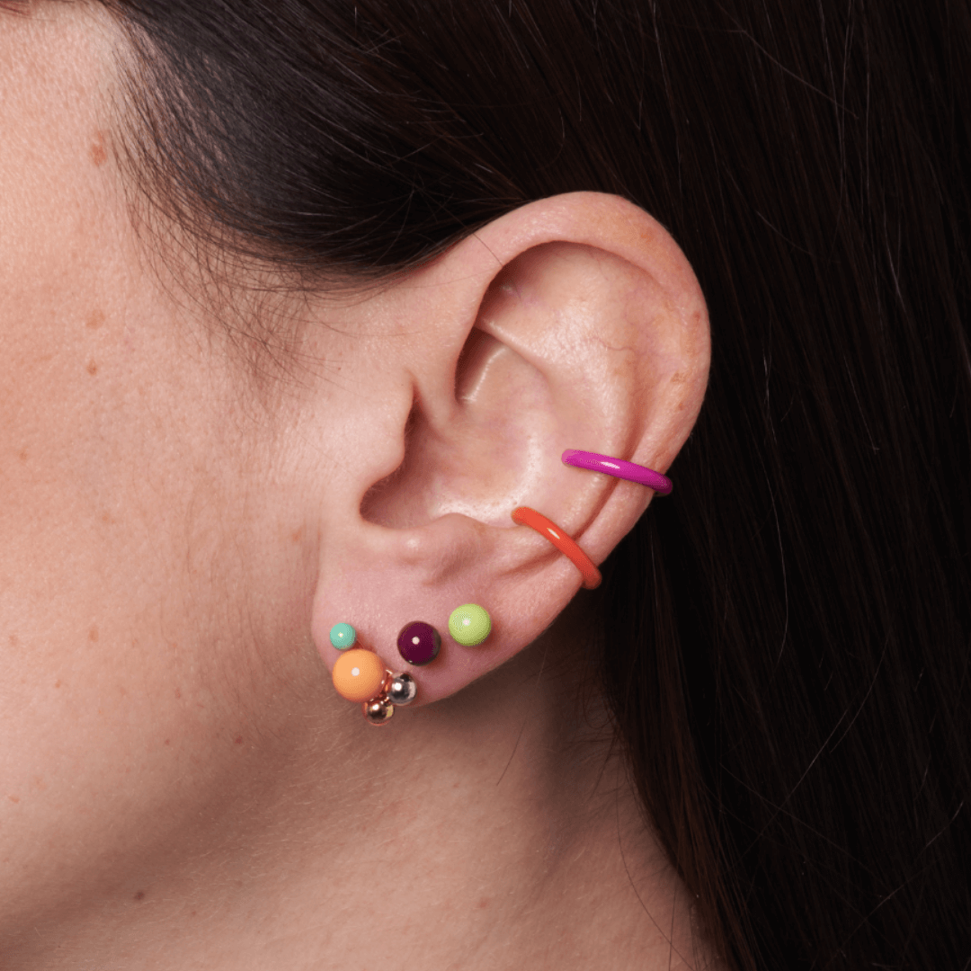 Orecchino BLOOM - Apricot - MOOPSBloom - Apr