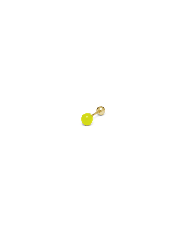 Orecchino DOT COLOR - Gold Lemon
