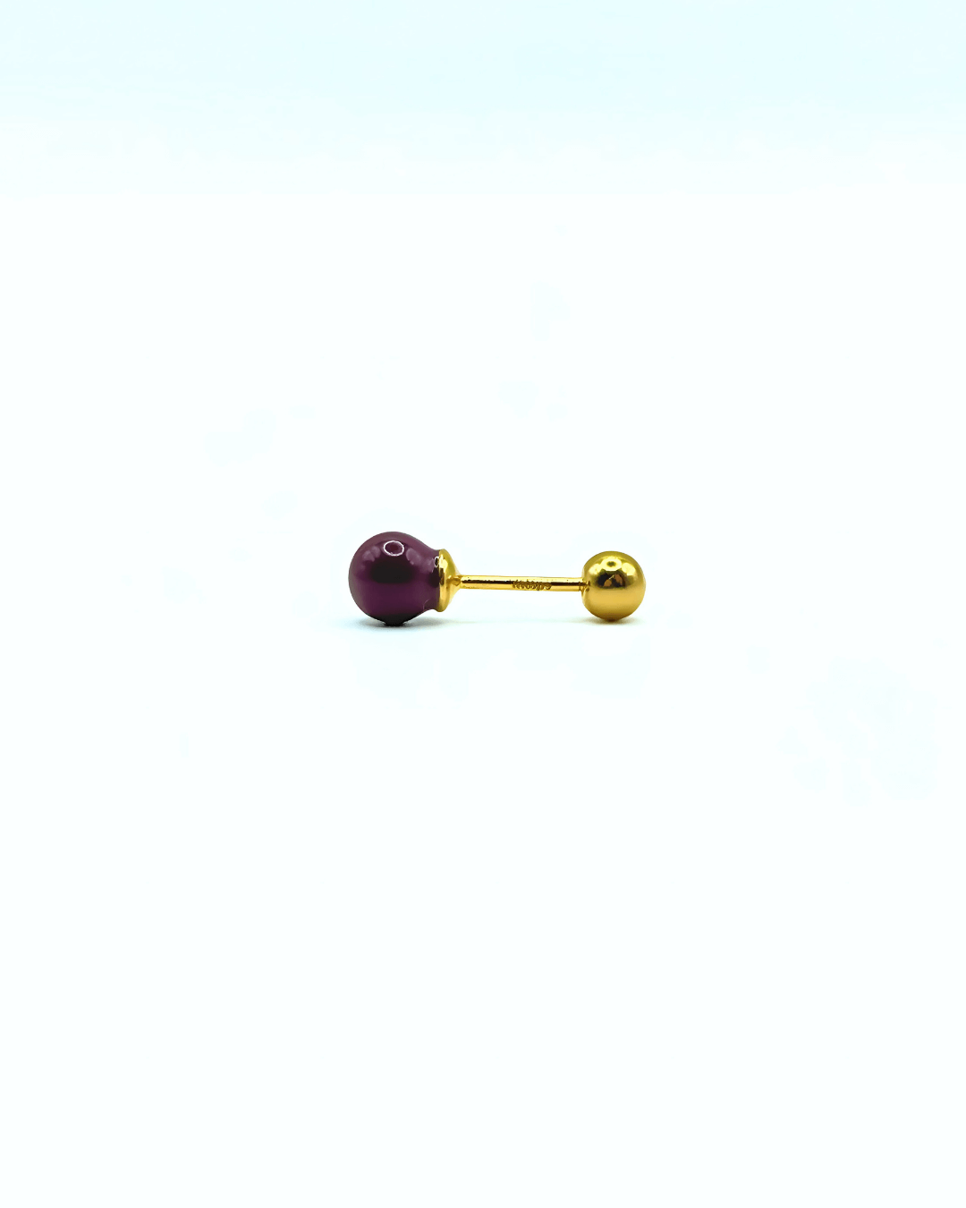 Orecchino DOT COLOR - Gold Plum - MOOPSDotC - GPlum