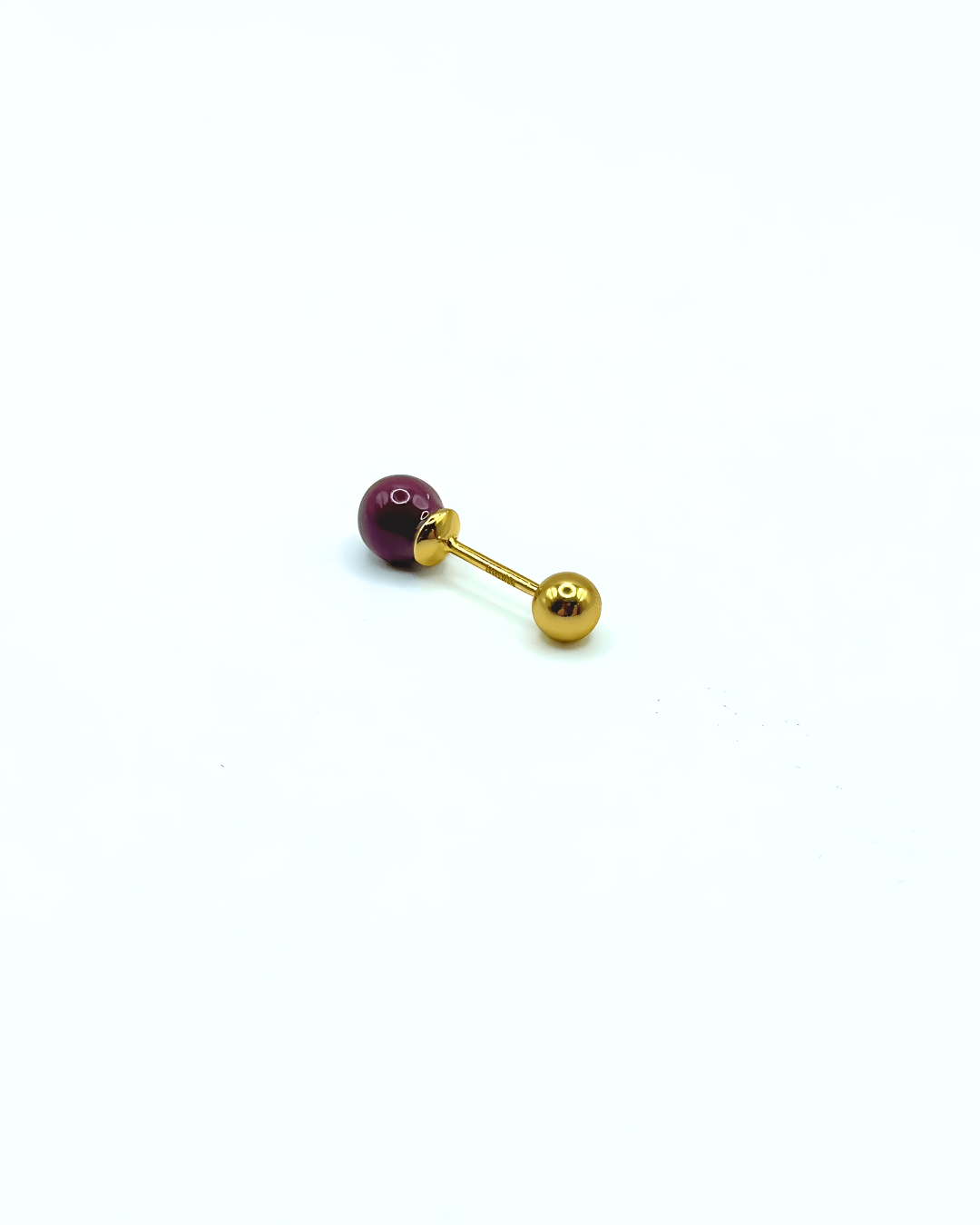 Orecchino DOT COLOR - Gold Plum - MOOPSDotC - GPlum