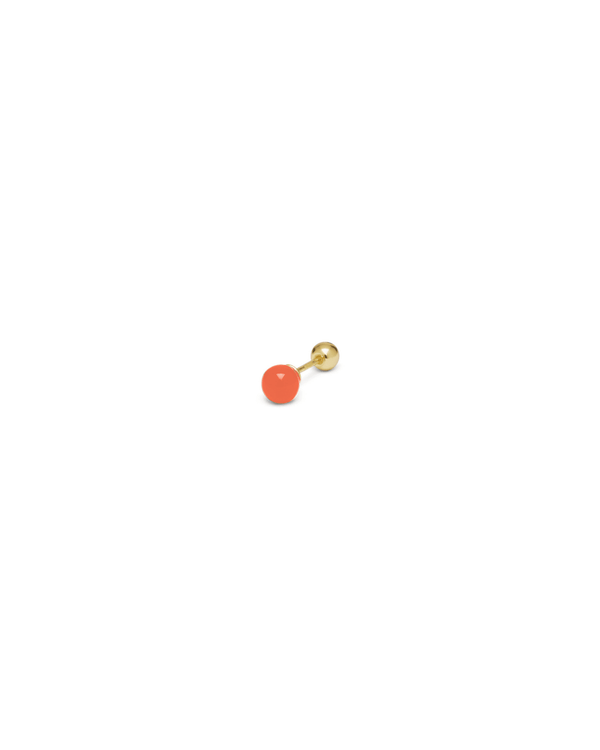 Orecchino DOT COLOR - Gold Tangerine