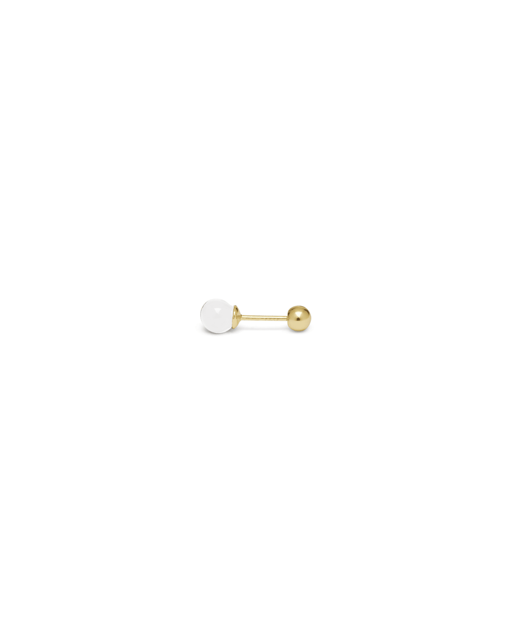 Orecchino DOT COLOR - Gold White - MOOPSPI-CO-014