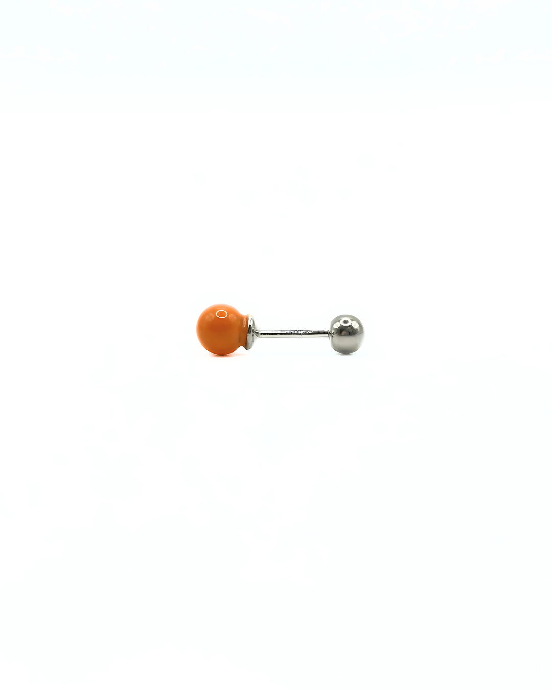 Orecchino DOT COLOR - Silver Apricot - MOOPSDotC - SApr