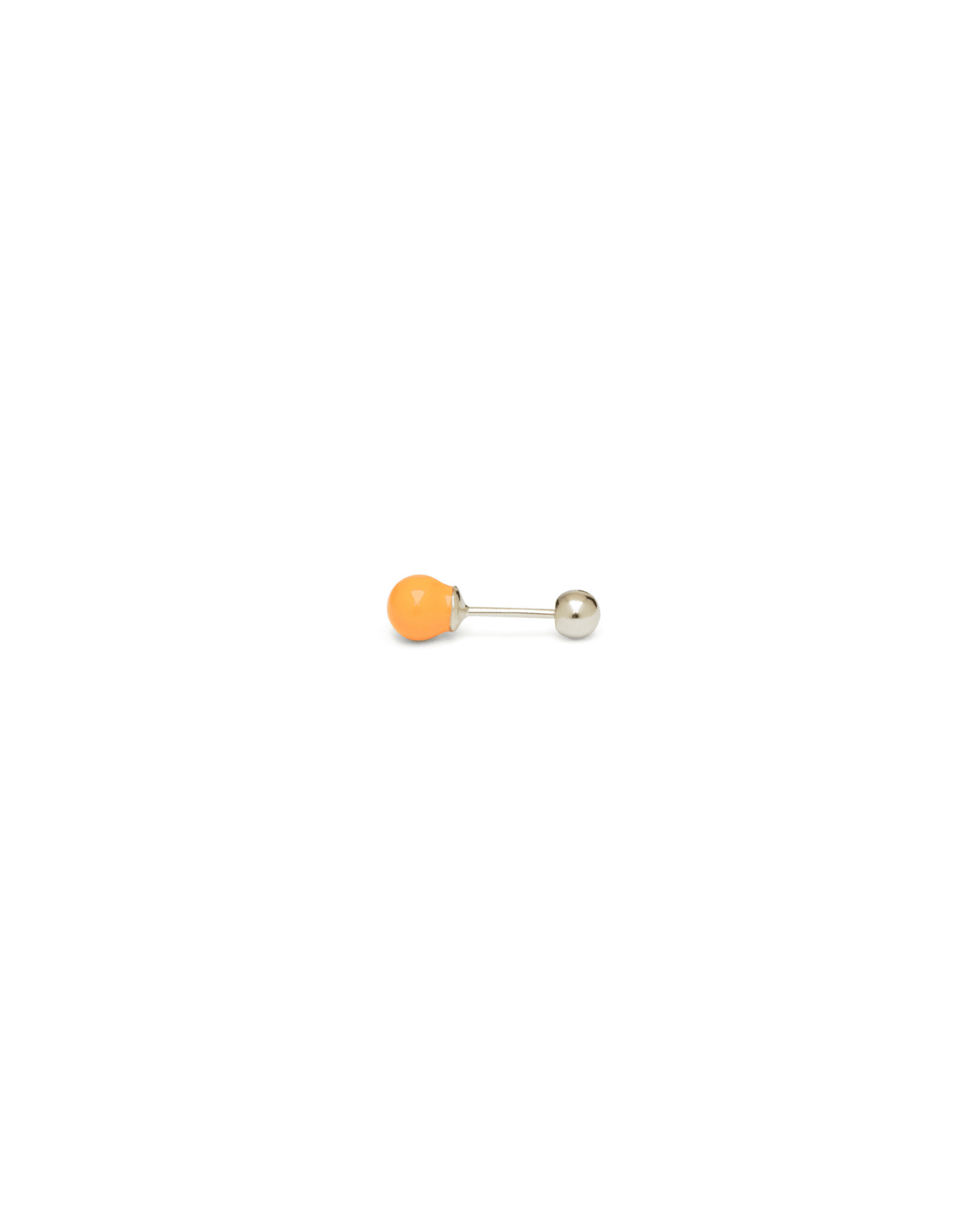 Orecchino DOT COLOR - Silver Apricot - MOOPSPI-CO-007