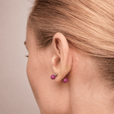 Orecchino DOT COLOR - Silver Berry - MOOPSPI-CO-010