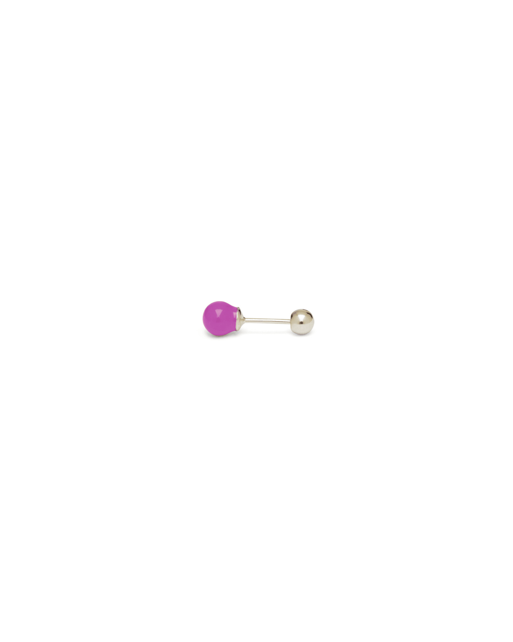 Orecchino DOT COLOR - Silver Berry - MOOPSPI-CO-010