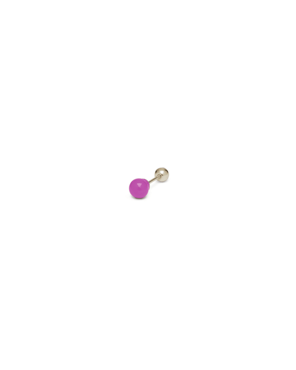 Orecchino DOT COLOR - Silver Berry