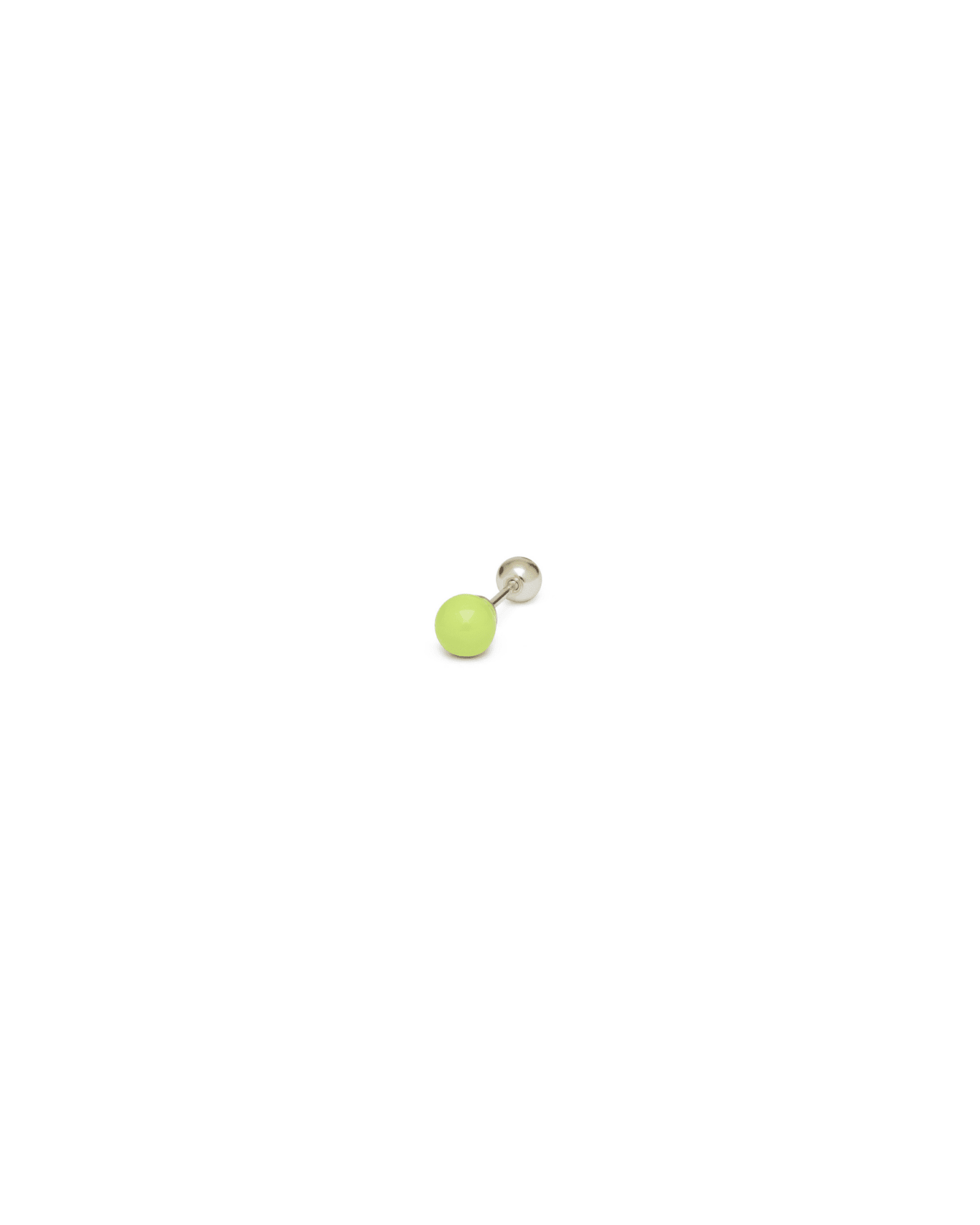 Orecchino DOT COLOR - Silver Matcha - MOOPSPI-CO-008
