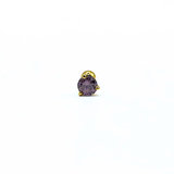 Orecchino DOT SHINY - Gold Amethyst - MOOPSDotSh - GA