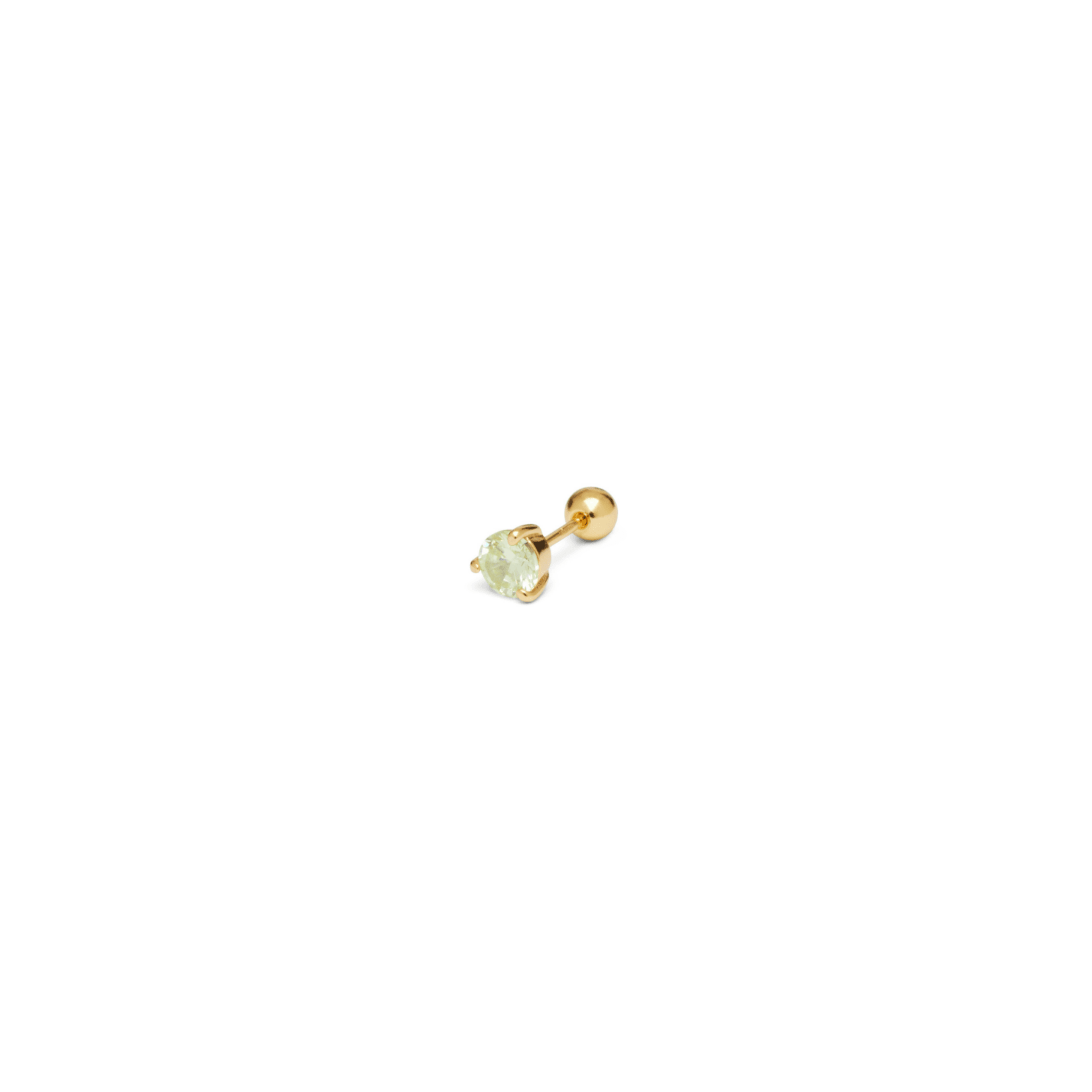 Orecchino DOT SHINY - Gold Apple Green - MOOPSPI-GM-002