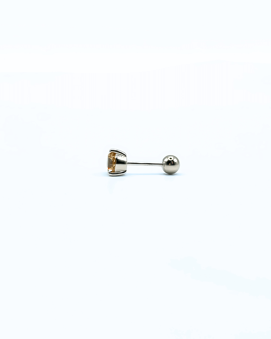 Orecchino DOT SHINY - Silver Champagne - MOOPSDotSh - SC