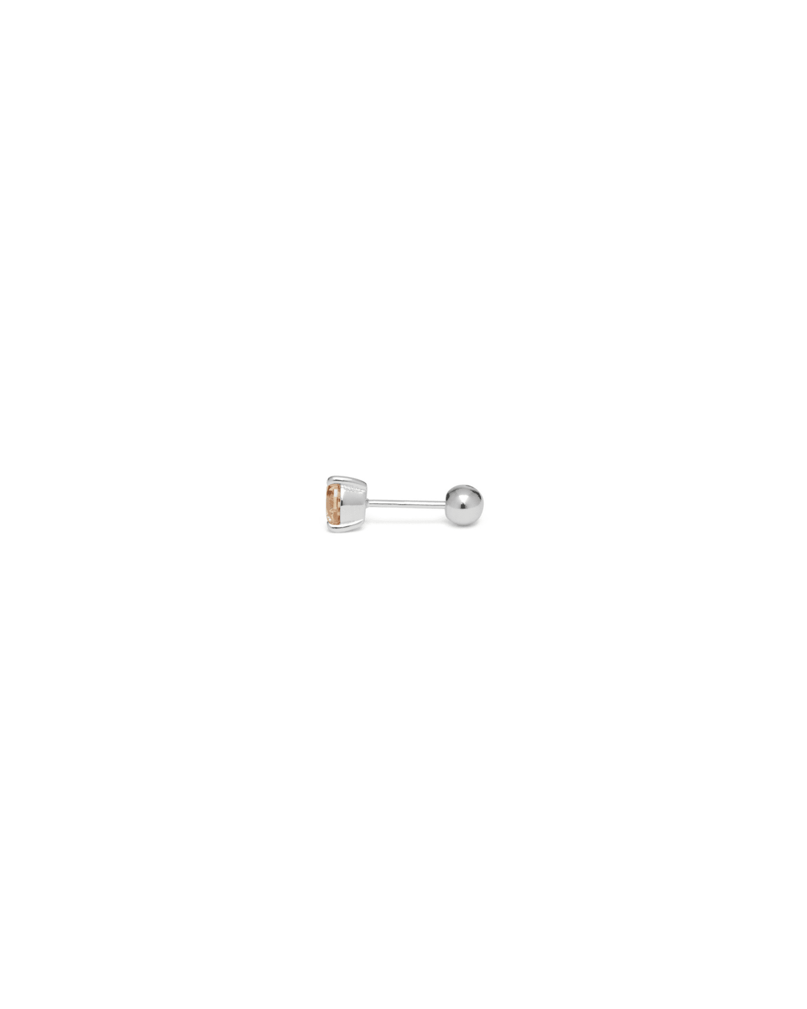 Orecchino DOT SHINY - Silver Champagne - MOOPSPI-GM-003