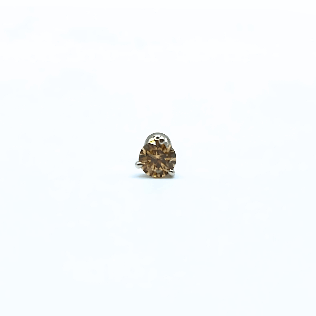 Orecchino DOT SHINY - Silver Champagne - MOOPSDotSh - SC