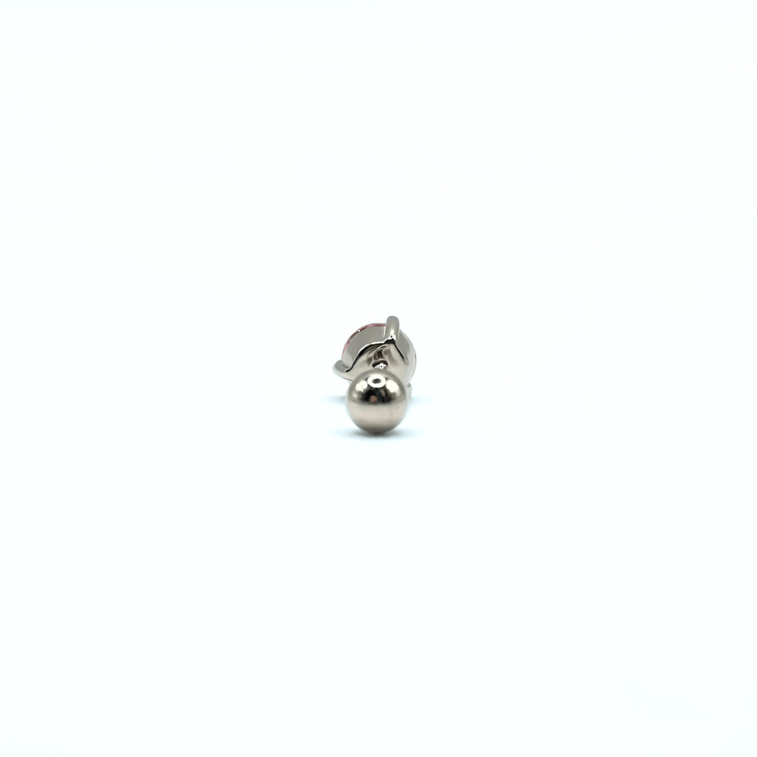 Orecchino DOT SHINY - Silver Pink - MOOPSSDot - SP