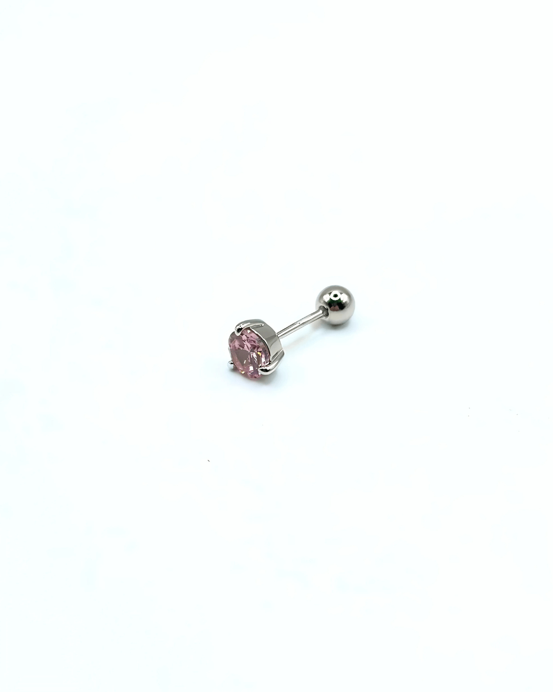 Orecchino DOT SHINY - Silver Pink - MOOPSSDot - SP