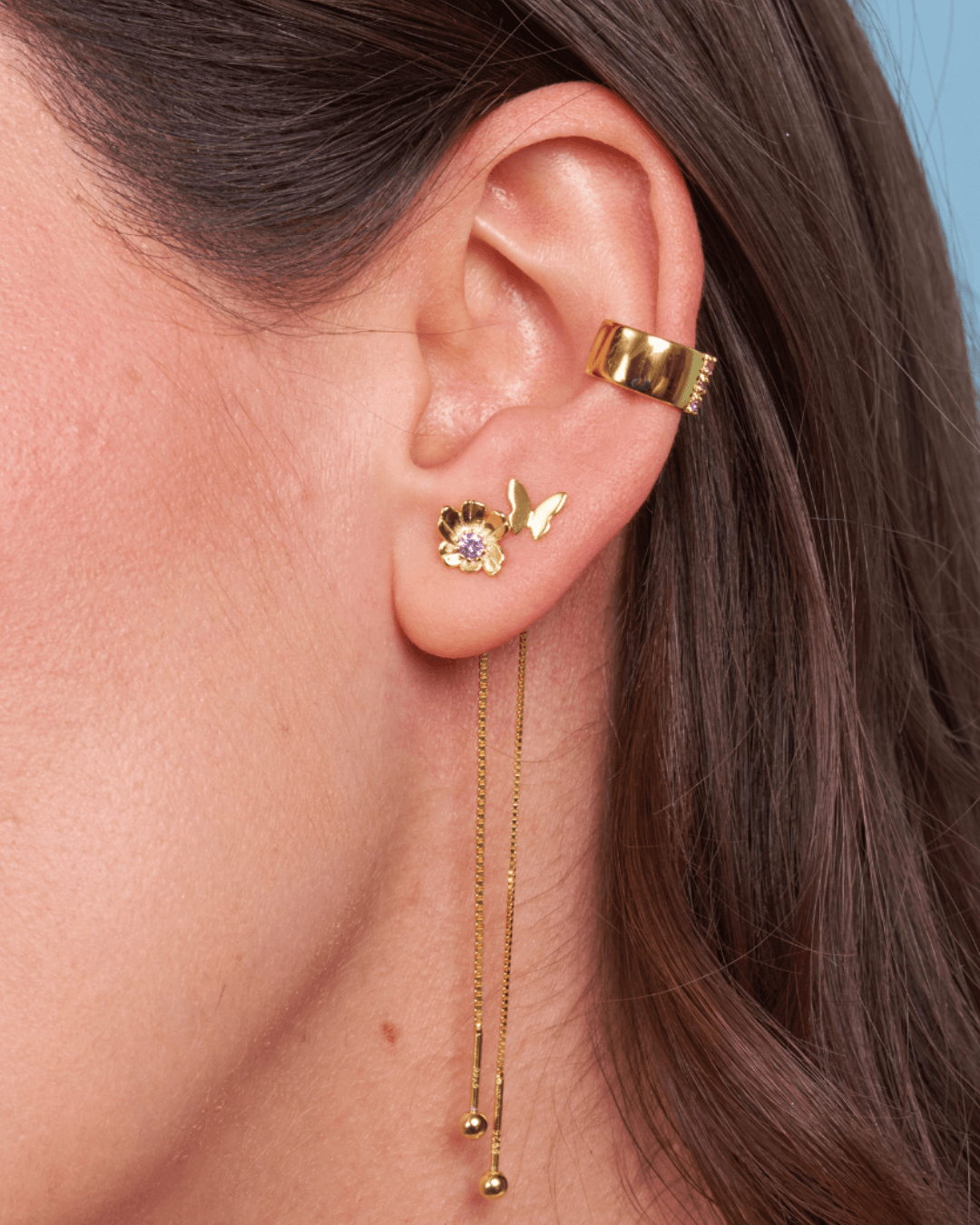 Orecchino FLOOX BUTTERFLY - Gold - MOOPSFLOOX - BG