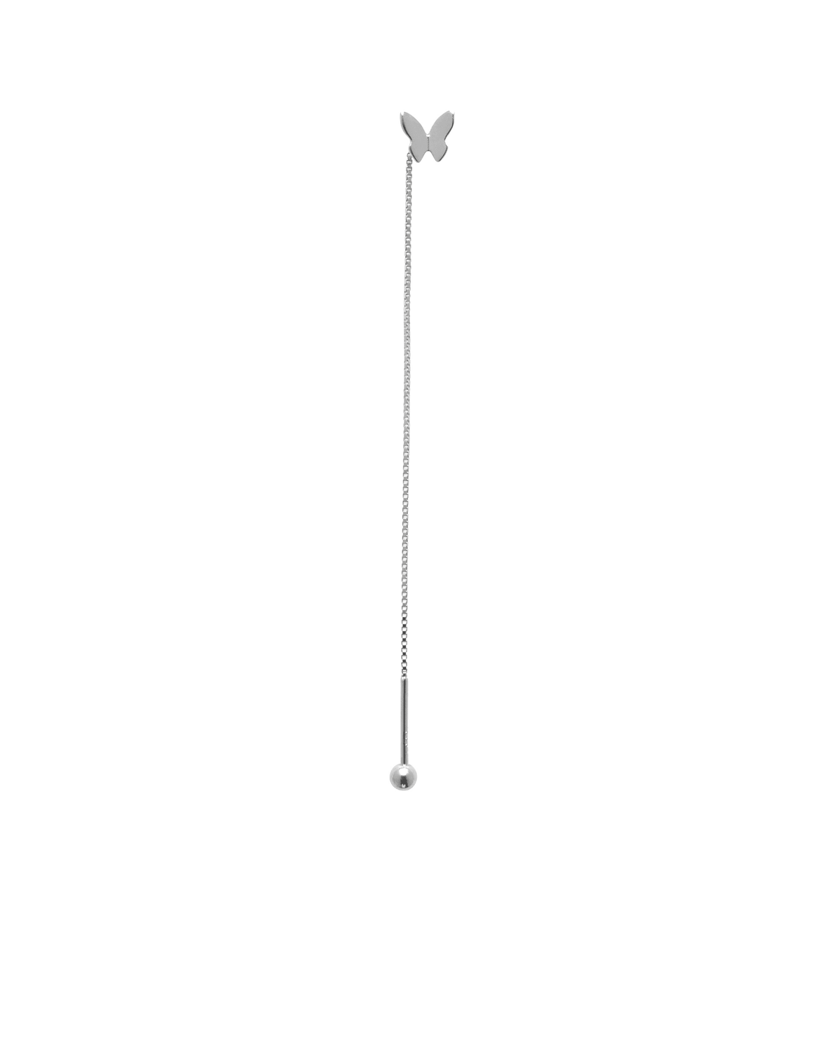 Orecchino FLOOX BUTTERFLY - Silver - MOOPSFL-PR-002