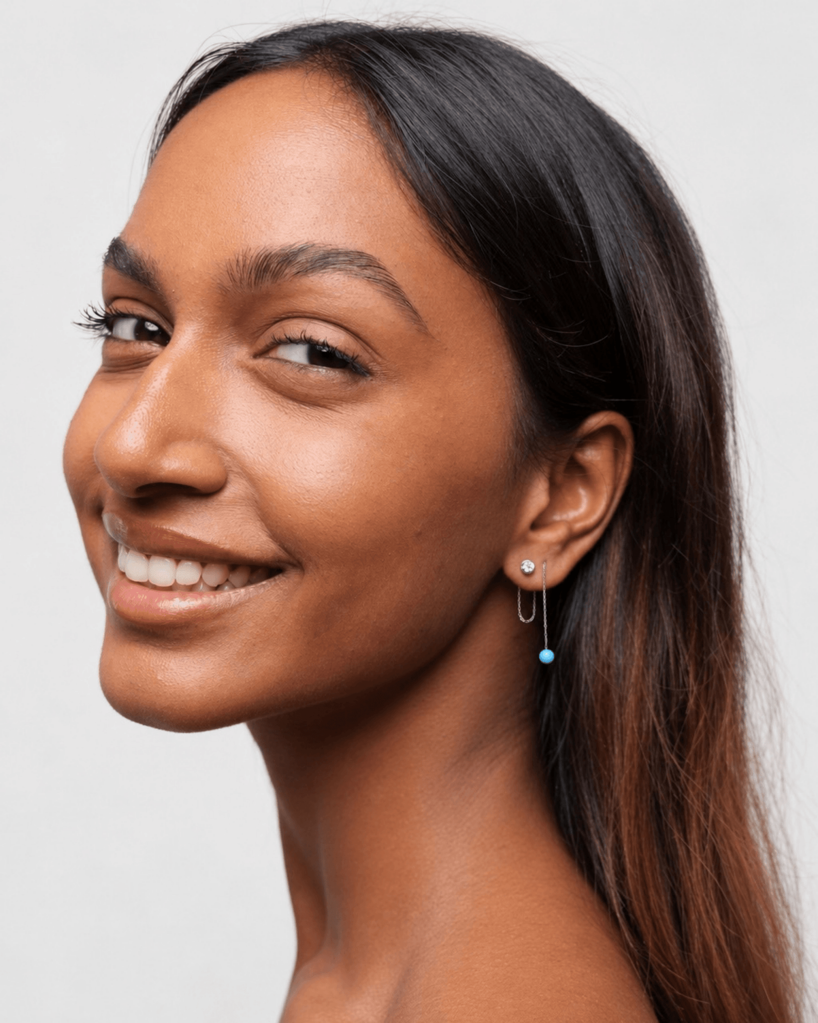 Orecchino FLOOX Duo - Aqua - MOOPSFL-DUO-001