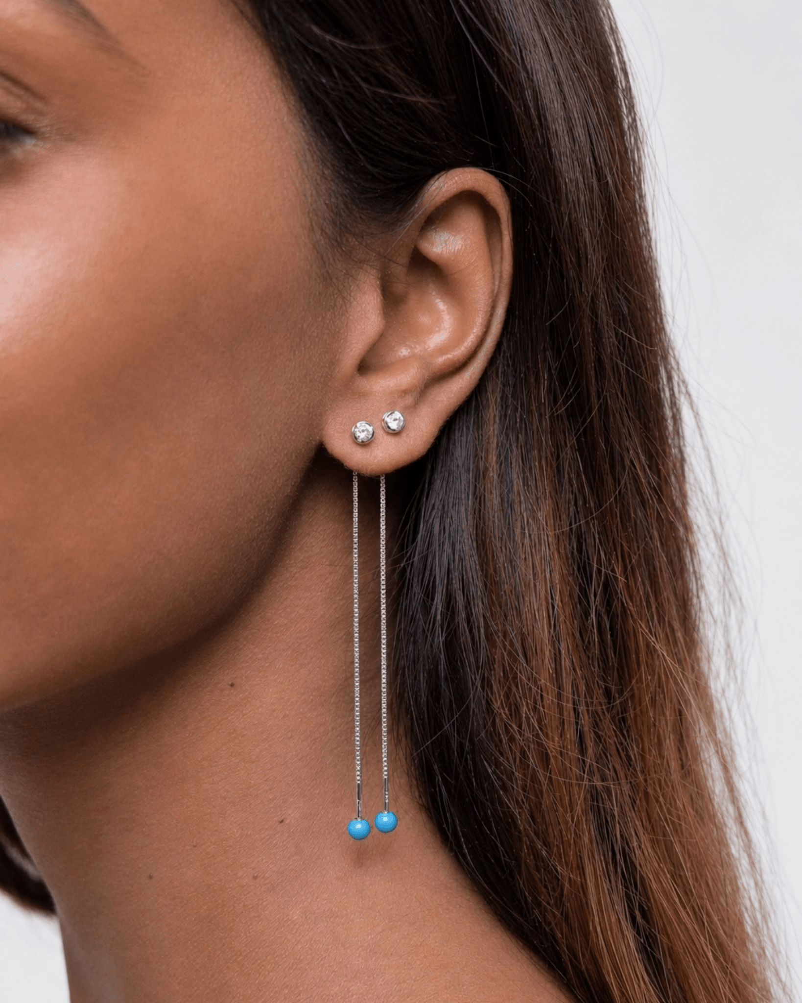 Orecchino FLOOX Duo - Aqua - MOOPSFL-DUO-001