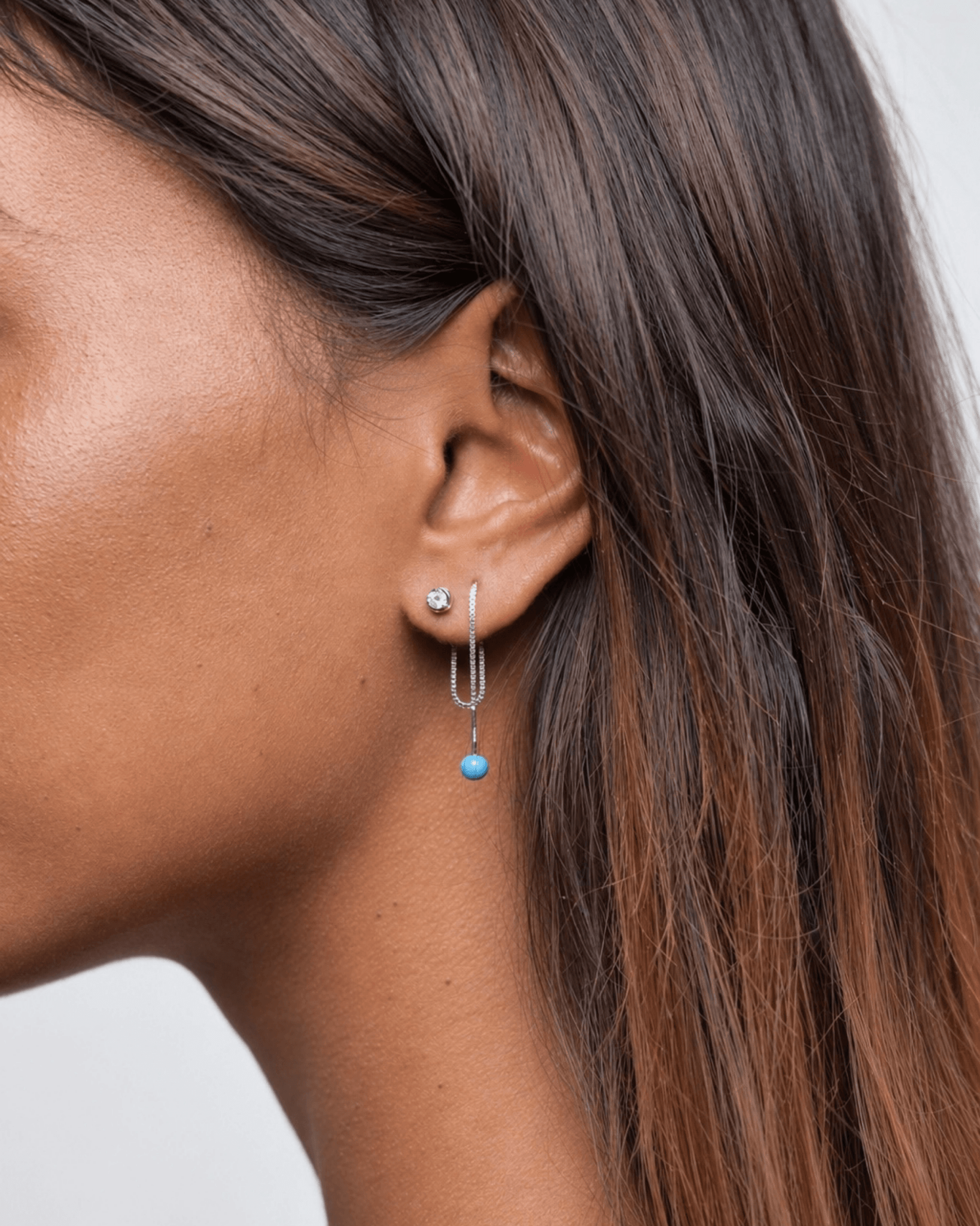 Orecchino FLOOX Duo - Aqua - MOOPSFL-DUO-001