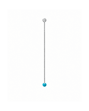 FLOOX FLOWER earring - Silver Black