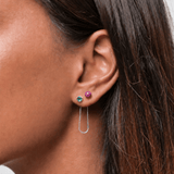 Orecchino FLOOX Duo - Berry - MOOPSFL-DUO-002