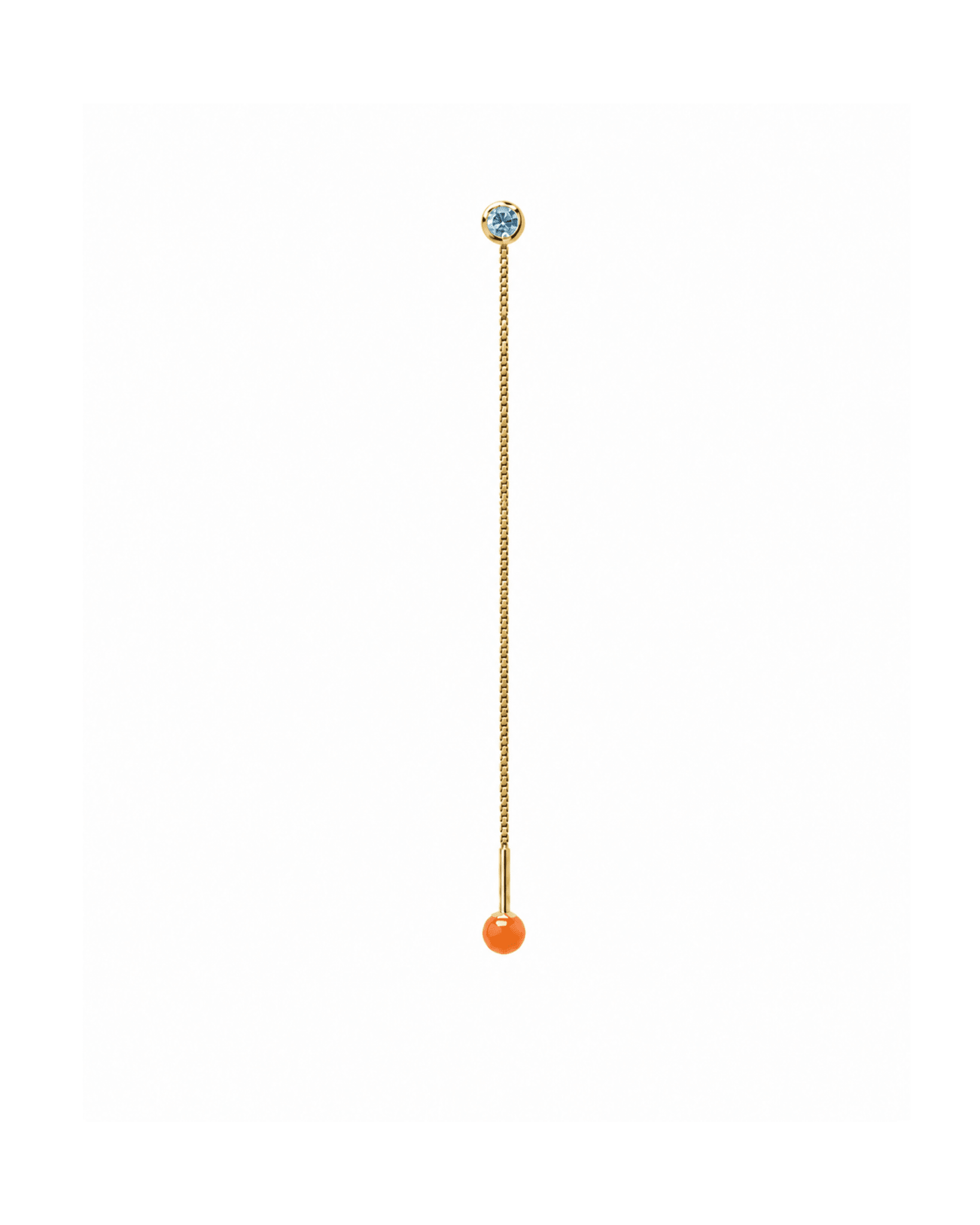 Orecchino FLOOX Duo - Tangerine - MOOPSFL-DUO-004