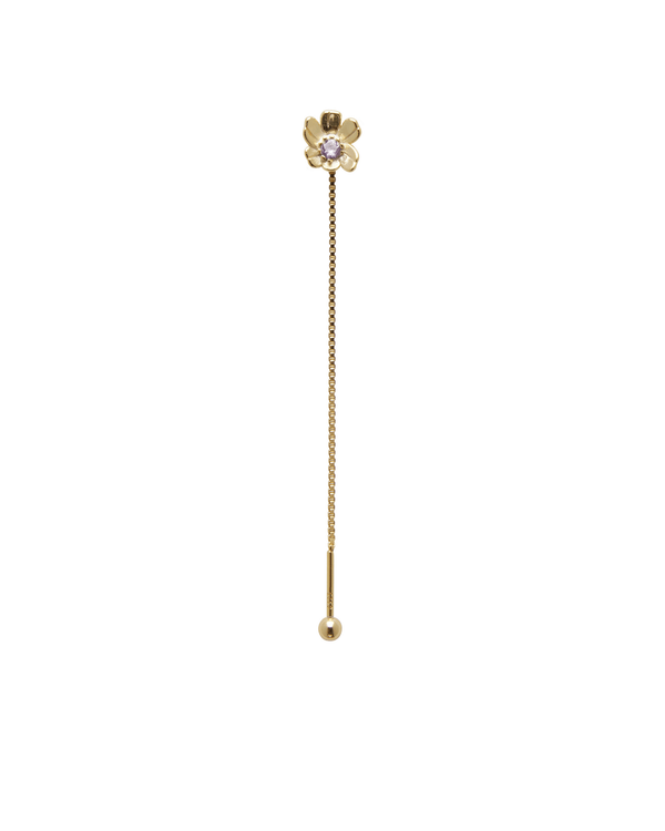 Orecchino FLOOX FLOWER - Gold Amethyst