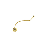 Orecchino FLOOX FLOWER - Gold Amethyst - MOOPSFLOOX - FGA