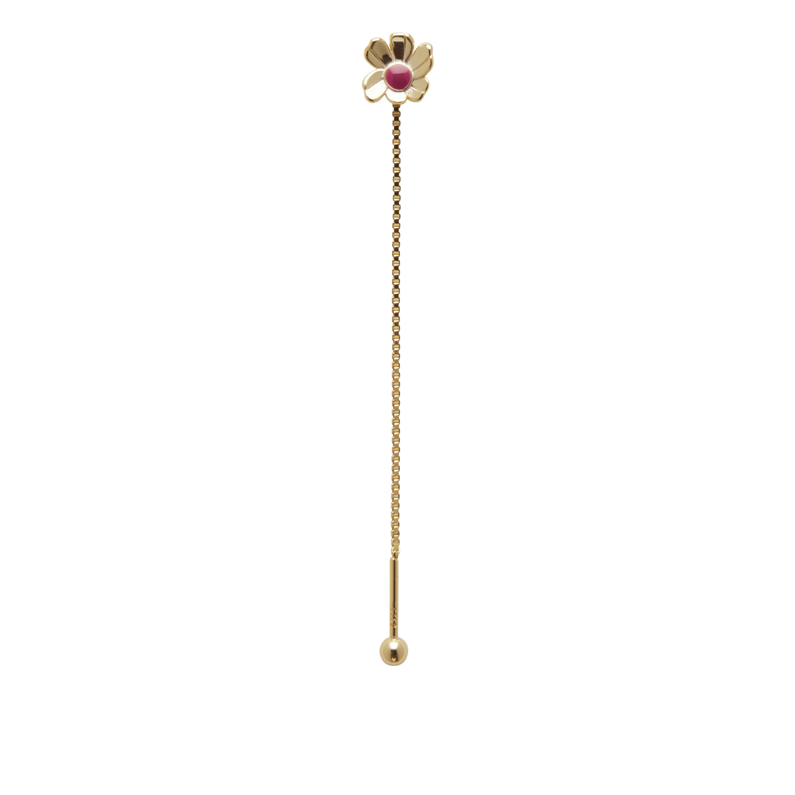Orecchino FLOOX FLOWER - Gold Berry Red - MOOPSFL-PR-004