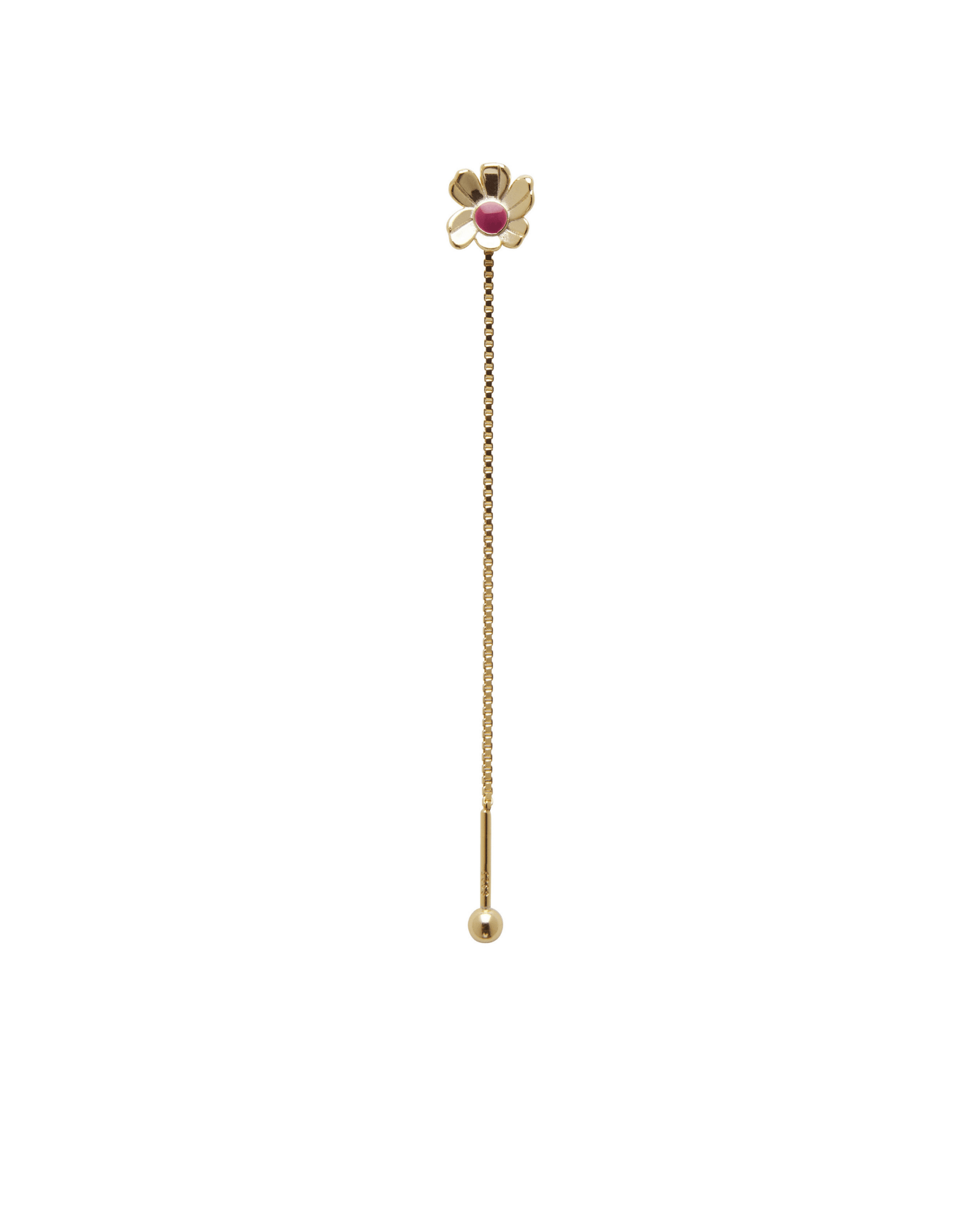 Orecchino FLOOX FLOWER - Gold Berry Red - MOOPSFL-PR-004