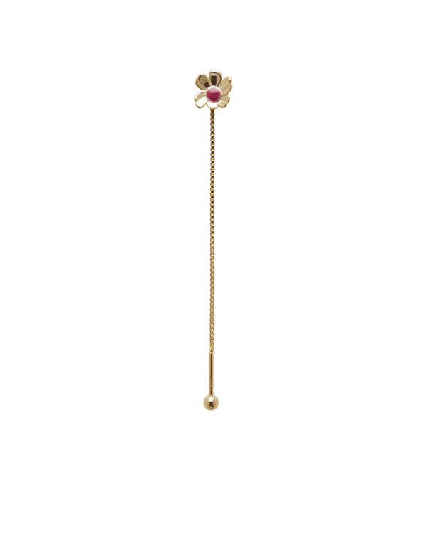 Orecchino FLOOX FLOWER - Gold Berry Red