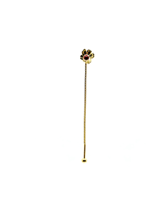 Orecchino FLOOX FLOWER - Gold Red Berry - MOOPSFLOOX - FGBR