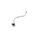 Orecchino FLOOX FLOWER - Silver Black - MOOPSFLOOX - SB