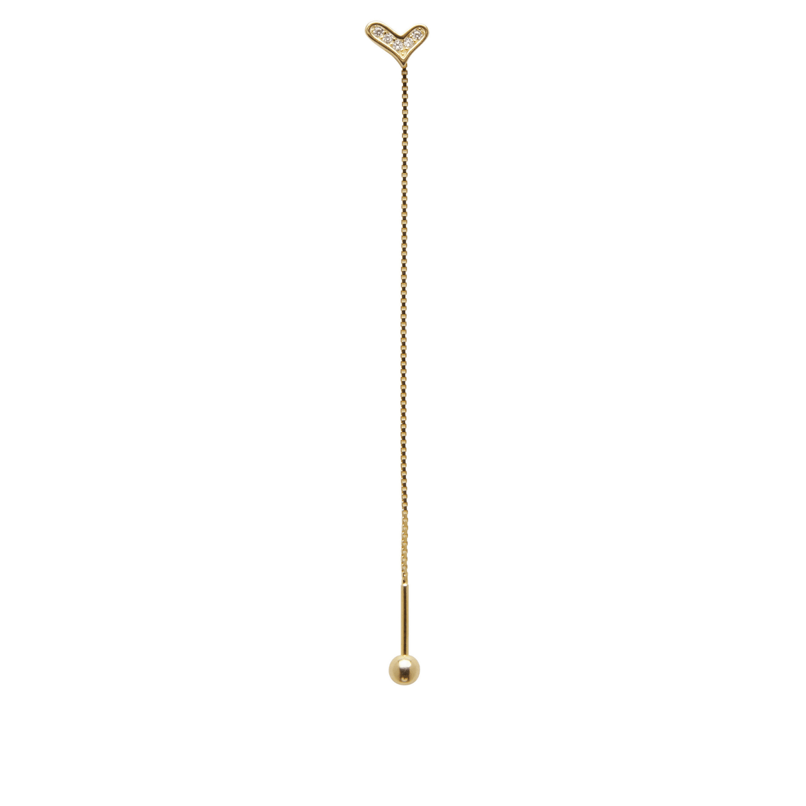 Orecchino FLOOX HEART - Gold - MOOPSFL-LO-001