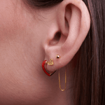 Orecchino FLOOX HEART - Gold - MOOPSFLOOX - HG