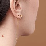 Orecchino FLOOX HEART - Gold - MOOPSFLOOX - HG