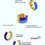 Orecchino HOOP COLOR - Aqua - MOOPSCL - AQUAmini