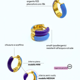 Orecchino HOOP COLOR - Aqua - MOOPSCL - AQUAmini
