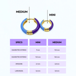 Orecchino HOOP COLOR - Aqua - MOOPSCL - AQUAmini