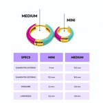 Orecchino HOOP COLOR - Berry - MOOPSCL - BERRYmini