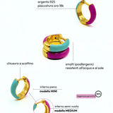 Orecchino HOOP COLOR - Berry - MOOPSCL - BERRYmini