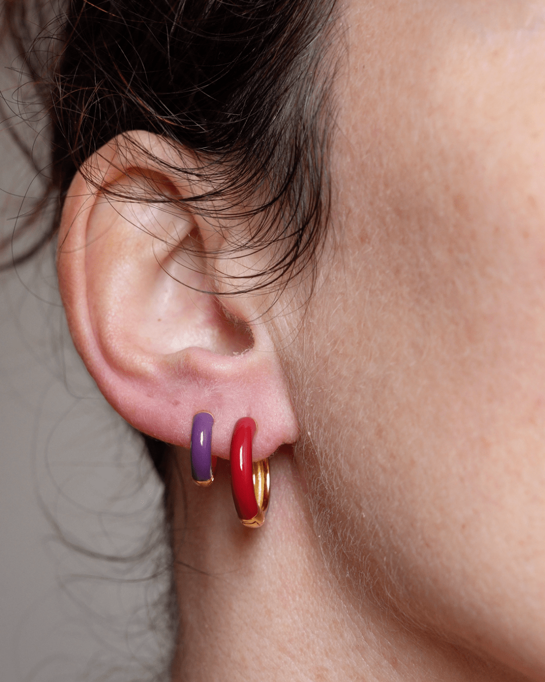 Orecchino HOOP COLOR - Cherry - MOOPSCL-CHERRYmini