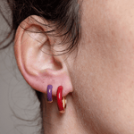 Orecchino HOOP COLOR - Cherry - MOOPSCL-CHERRYmini