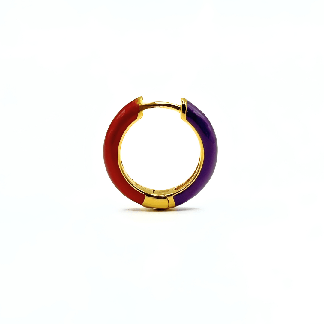 Orecchino HOOP COLOR - Cherry - MOOPSCL-CHERRYmini
