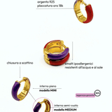 Orecchino HOOP COLOR - Cherry - MOOPSCL-CHERRYmini